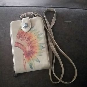 Phone case cross body wallet